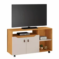Rack Seleto para TV até 49 Polegadas Cinamono Off White JCM Movelaria