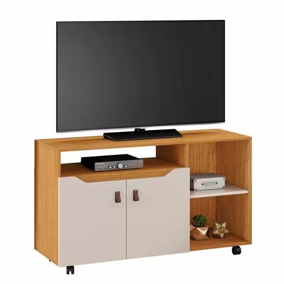 Rack Seleto para TV até 49 Polegadas Cinamono Off White JCM Movelaria