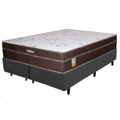 Colchão  Queen Lisboa Molas Ensacadas 24 Com Base Box Bipartida 62x198x158