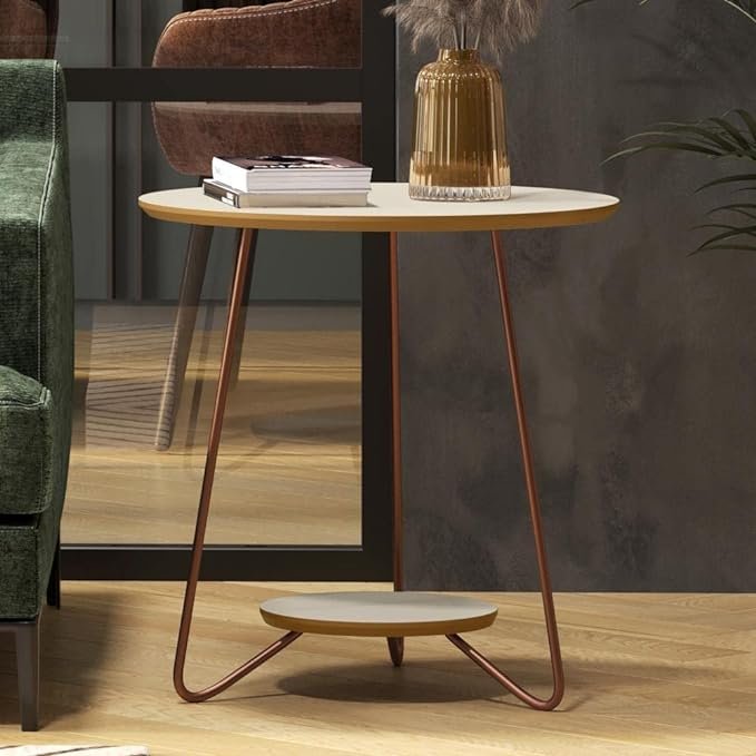 Conjunto Liz Mesa De Centro E Canto Lateral Ej Móveis - Imagem 6