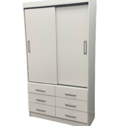 Guarda Roupa Veneza 2 Portas de Correr Evidência