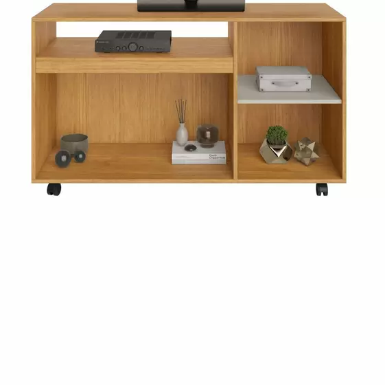 Rack Seleto para TV até 49 Polegadas Cinamono Off White JCM Movelaria - Imagem 3