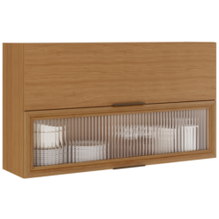 Armário Aereo 2 Portas E 1 Vidro Cinamomo Namur Itatiaia