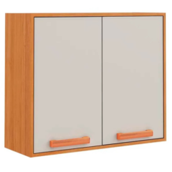 Armário Aéreo Napoles 80cm 2 Portas Itatiaia Cinamomo Off White