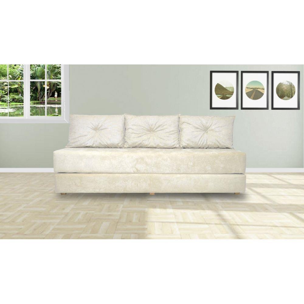 Sofanete Sofá de 3 lugares Sofá Cama de Casal Bicama em Suede 178cm - Imagem 8