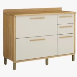 Balcão Torino 3 Portas 2 Gavetas para Cozinha 120 Cm Valdemóveis.