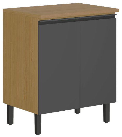 Balcão 70cm Itatiaia Namur 2 Portas Cinamomo/grafite