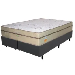 Base Box Bipartida com Colchão Toronto Ecotec Queen Molas Ensacadas 62x198x158