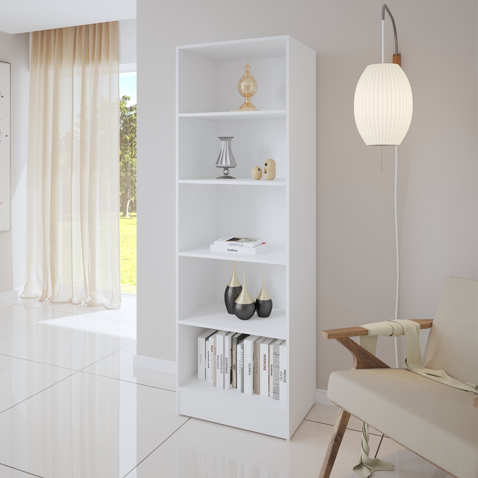 Estante Livreiro Mirage com 4 Prateleiras Viero - Imagem 5