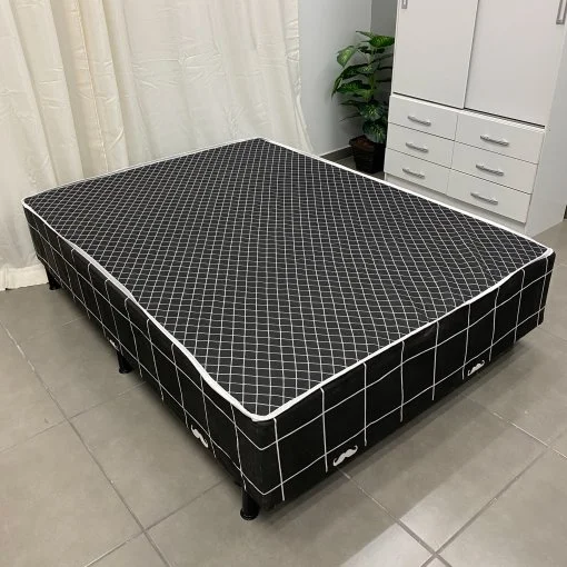 Cama Box Casal Conjugado Espuma Ortopédica Selado 138×188 - Imagem 2