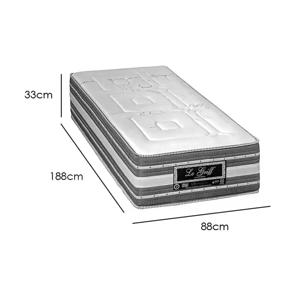 Colchão Le Griff Solteiro Molas Ensacadas 33x188x88 Sankonfort - Imagem 2