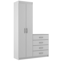 Cômoda Larissa 4 Gavetas 2 Portas Evidencia