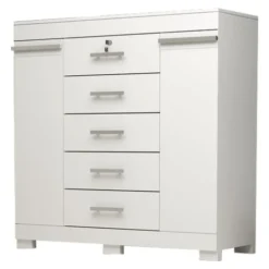 Cômoda Diana 5 Gavetas Com Sapateira ACP Móveis