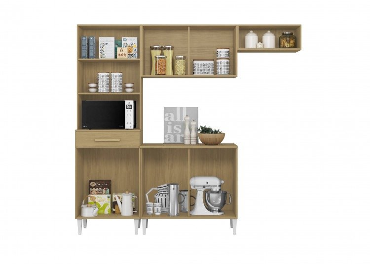 Armário de Cozinha Isabelle 6 Portas 1 Gaveta Aramóveis - Imagem 3