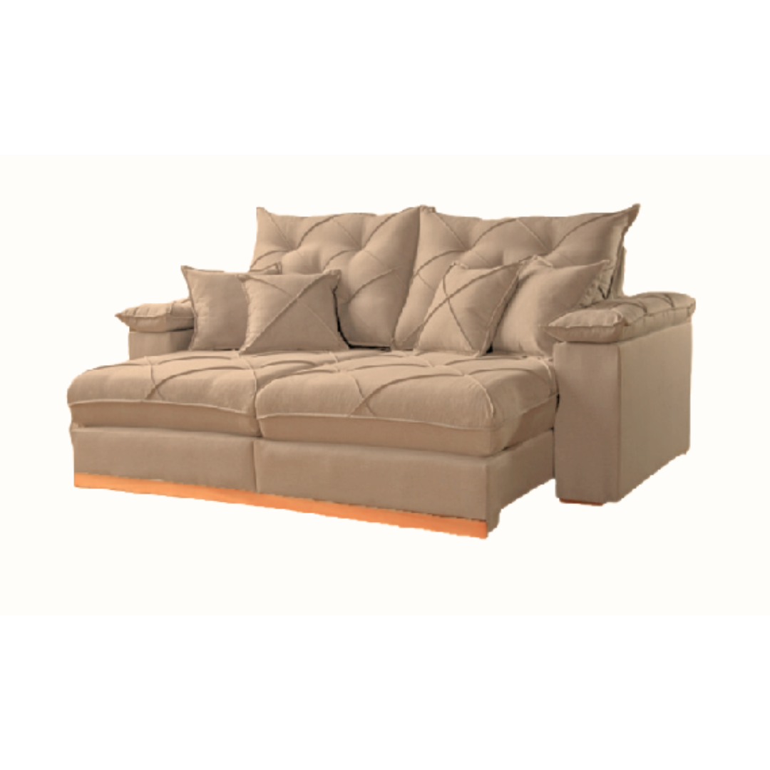 Sofá Gran Plus Com Molas Ensacadas 4 Lugares Retrátil e Reclinável 230cm Império - Imagem 5