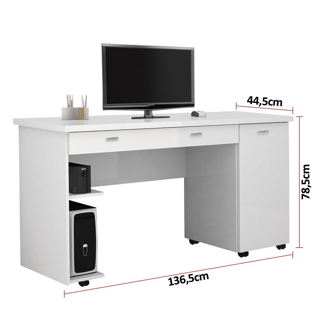 Escrivaninha 1 Gaveta 1 Porta Ariel Móveis Primus - Imagem 4