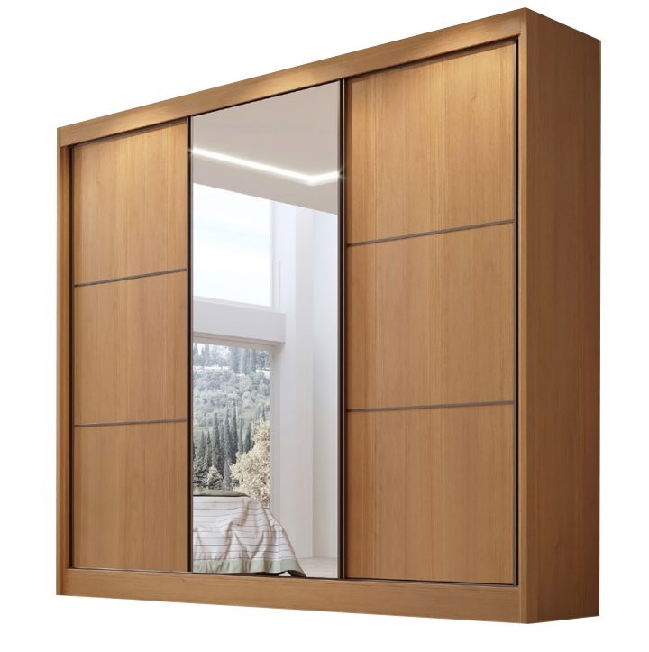 Guarda Roupa Cristal Casal 3 Portas 6 Gavetas D Doro