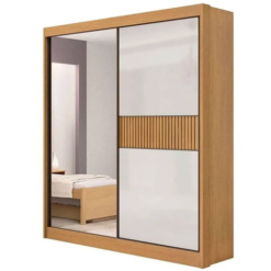 Guarda Roupa Athenas Ripado Solteiro 2 Portas 3 Gavetas D Doro