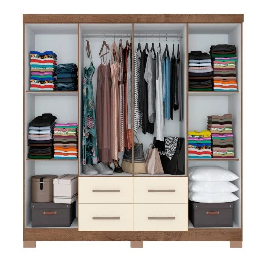 Guarda Roupa Itapema Atualle Casal 8 Portas 4 Gavetas - Imagem 3