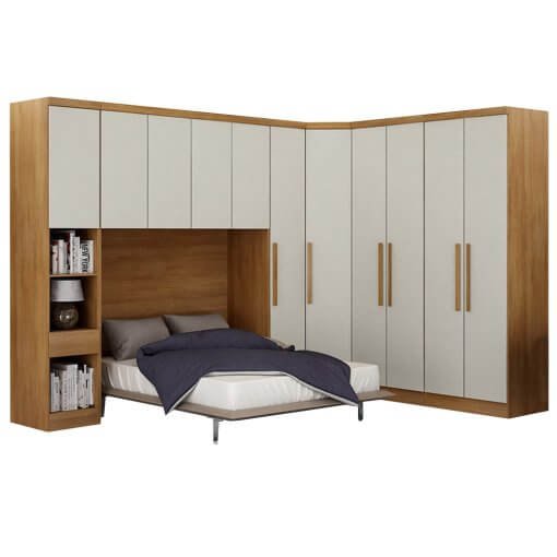 Guarda Roupa Modulado Rizon 005 Casal 6 Peças Novo Horizonte - Imagem 4