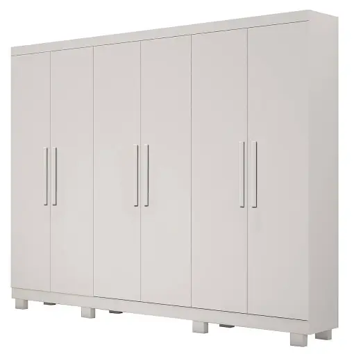 Guarda Roupa Sergipe Casal 6 Portas 2 Gavetas Bianchi - Imagem 3