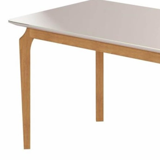 Mesa Alegra 160×80 COM Vidro JCM Cinamomo Off White - Imagem 4