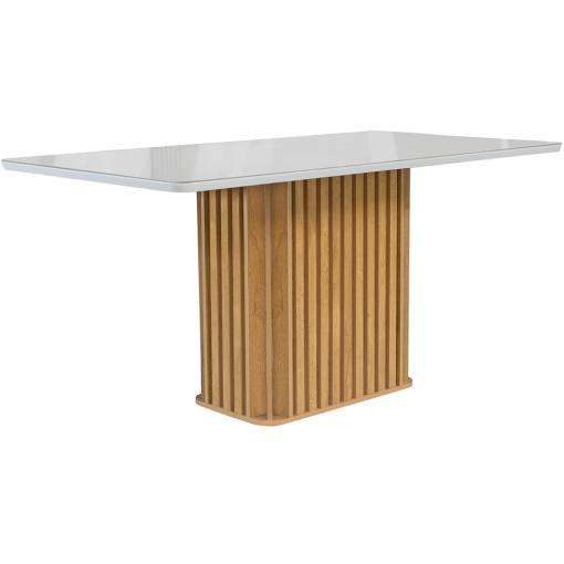 Mesa Chicago 120x90 Cinamomo Off white Cel moveis