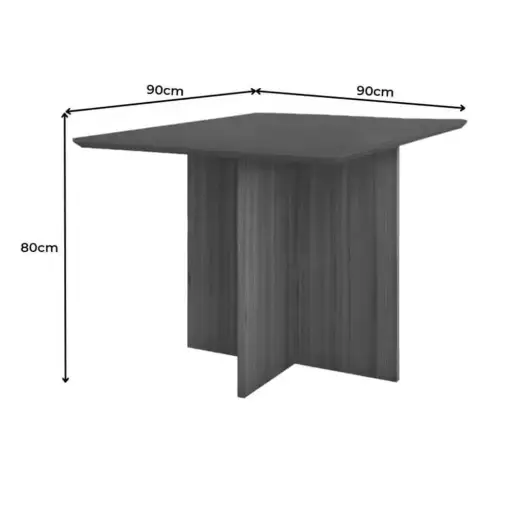 Mesa de Jantar Helo 90x90cm Poliman - Imagem 4