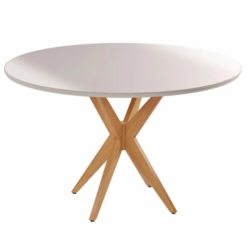 Mesa Simpatia COM Vidro Redonda 108×108 JCM