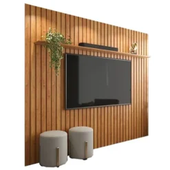 Painel Supremo 230cm para TV até 85 Polegadas Patrimar Cinamomo