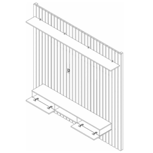 Painel Venus para TV até 70 Polegadas 2 Portas Giga Nature Off White - Imagem 3