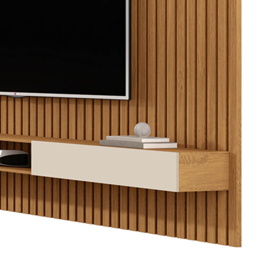 Painel Venus para TV até 70 Polegadas 2 Portas Giga Nature Off White - Imagem 2