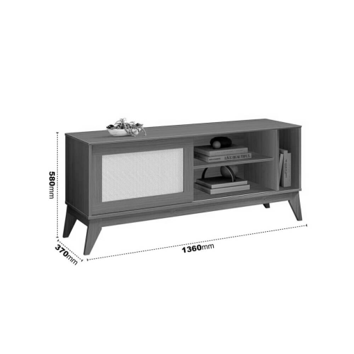 Rack Cayman para TV até 55 Polegadas 1 Porta EDN - Imagem 3