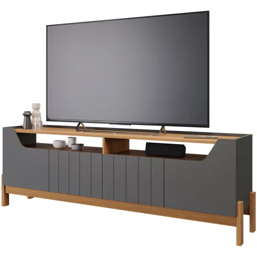 Rack Para Tv 70 Polegadas Mdf Moema 4 Portas Permóbili