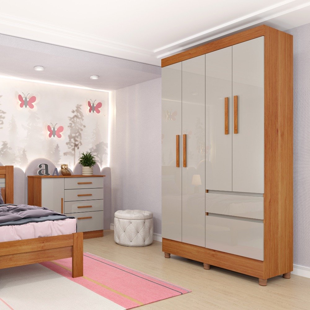 Guarda roupa Oregon 4 Portas Tcil - Imagem 4