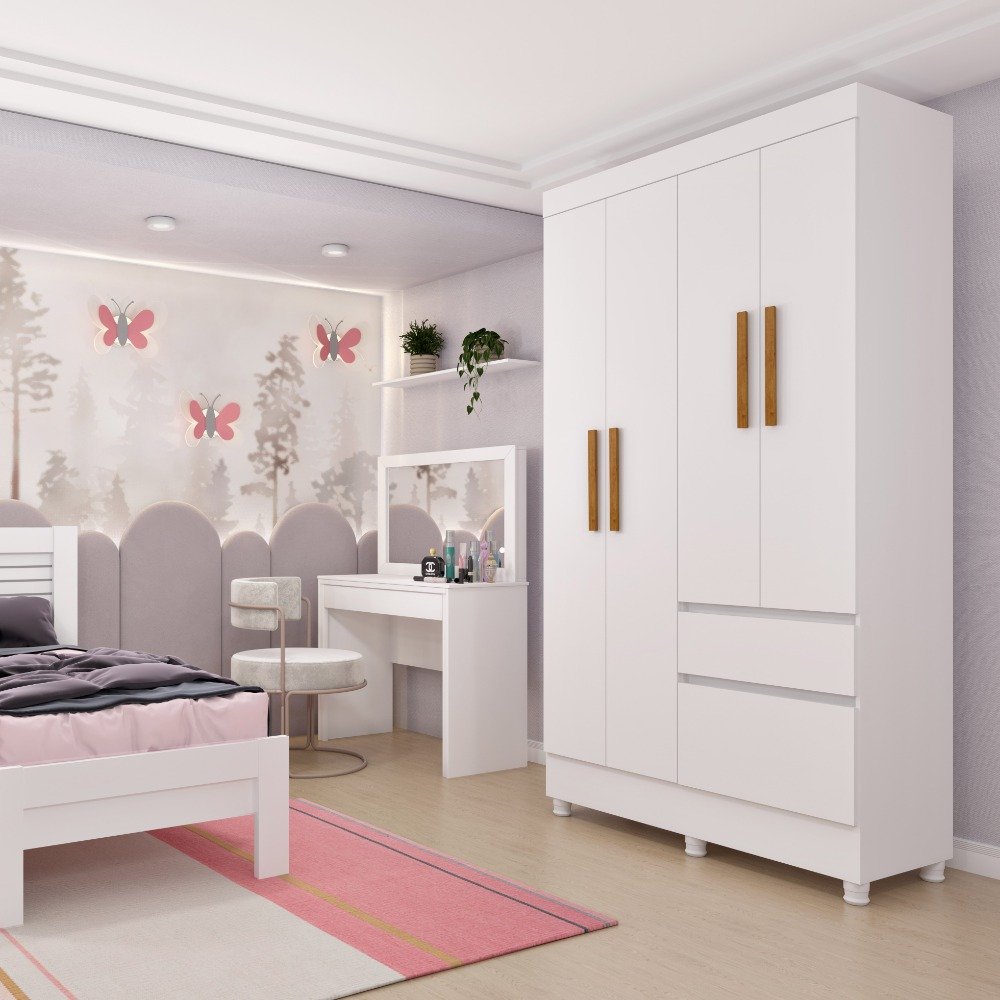 Guarda roupa Oregon 4 Portas Tcil - Imagem 6