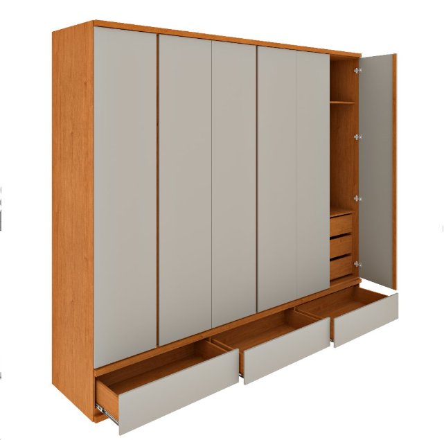 Guarda Roupa 6 Portas Esparta Tcil - Imagem 3