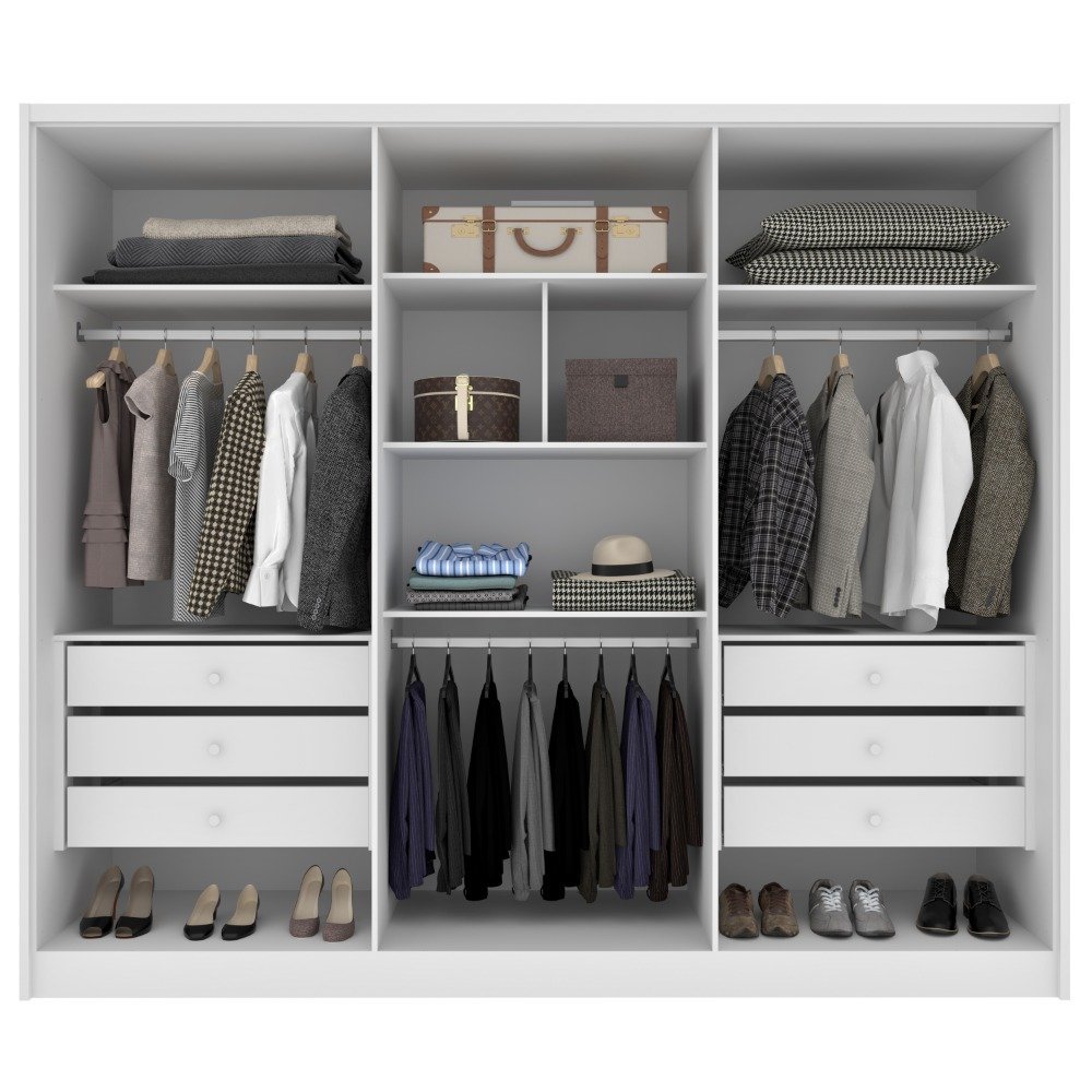 Guarda Roupa Realeza Casal 6 Portas 6 Gavetas Tcil - Imagem 5