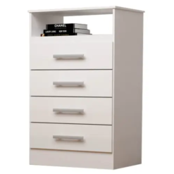 Cômoda Jéssica 4 Gavetas ACP Móveis Branca