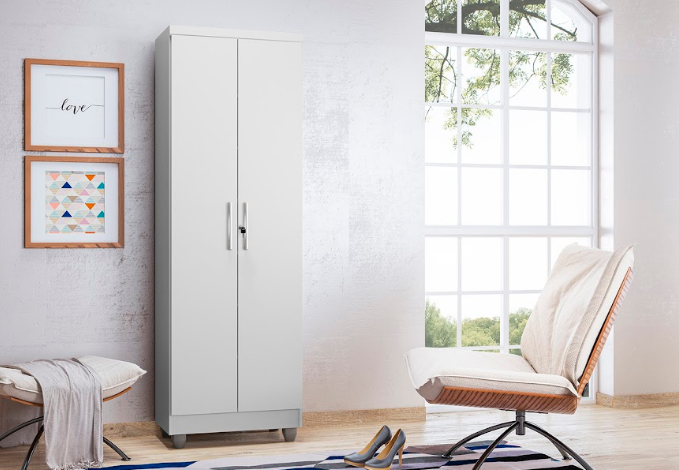 Armário Multiuso Isabela 5 Prateleiras 2 Portas Rudrack - Imagem 4