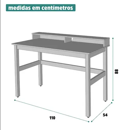 Escrivaninha California Mesa para Notebook Tebarrot - Imagem 2