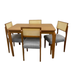 Mesa Alegra 120×80 SEM Vidro Com Cadeiras Grecia