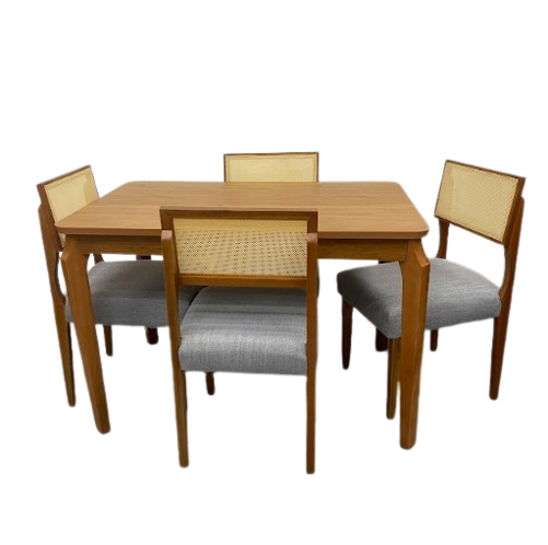 Mesa Alegra 120×80 SEM Vidro Com Cadeiras Grecia