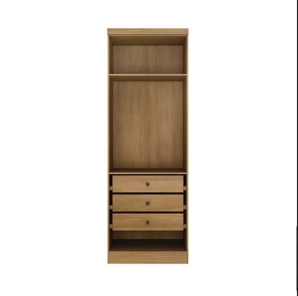 Modulado Guarda Roupa Rizon 2 Portas e 3 gavetas Novo Horizonte - Imagem 3