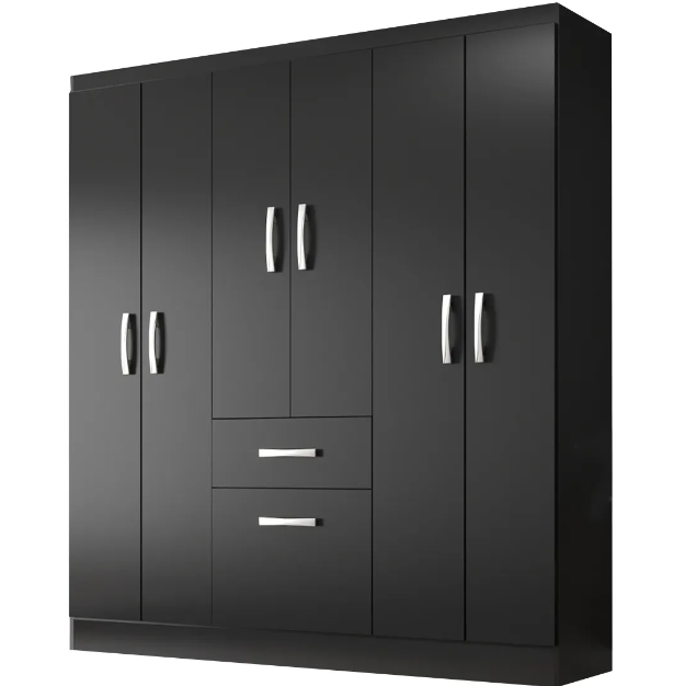 Guarda Roupa New Marbella Casal 7 Portas 1 Gaveta Evidencia - Imagem 3