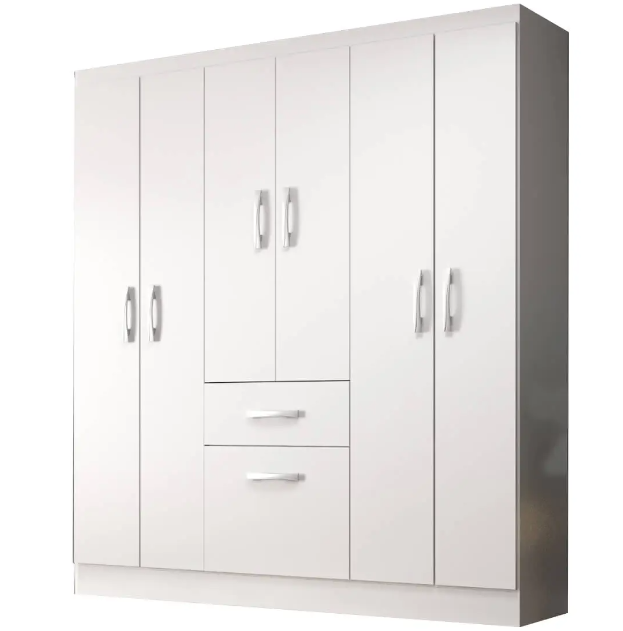 Guarda Roupa New Marbella Casal 7 Portas 1 Gaveta Evidencia - Imagem 4