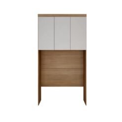 Modulado Guarda Roupa Rizon Aereo Solteiro 3 Portas Novo Horizonte