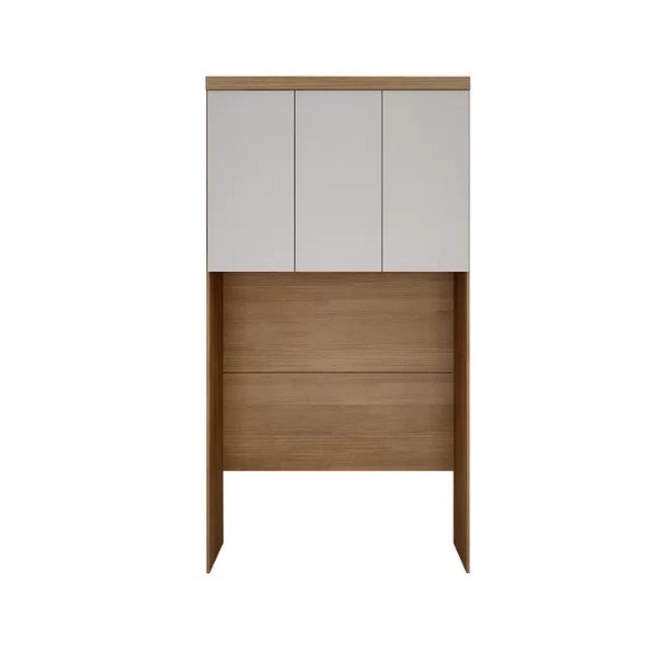 Modulado Guarda Roupa Rizon Aereo Solteiro 3 Portas Novo Horizonte