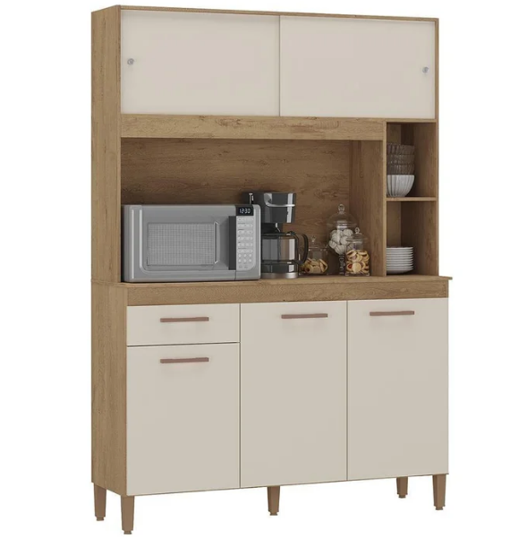 Armário de Cozinha Ceara 5 Portas 1 Gaveta Atualle - Imagem 6