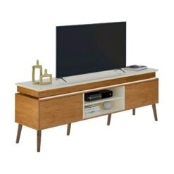 Rack Lumina para TV até 75 Polegadas 2 Portas Artely Cinamomo Off White